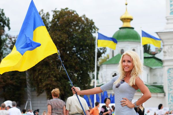 A Ukrainian Girl during Independence Day in Kiev A Ukrainian Girl during Independence Day in Kiev - Sputnik International