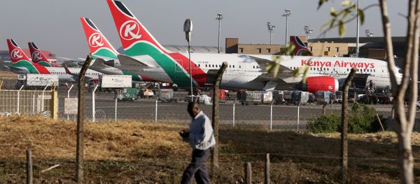 Kenya Airways planes are seen parked at the Jomo Kenyatta International Airport near Nairobi, Kenya March 6, 2019 - Sputnik International