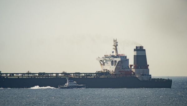 A view of the Grace 1 super tanker in the British territory of Gibraltar, Thursday, July 4, 2019 - Sputnik International