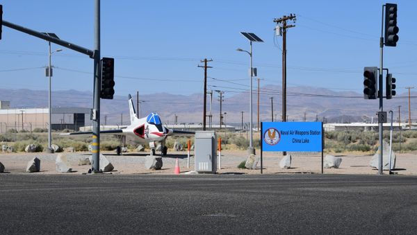 This photo shows the entrance to the Naval Air Weapons Station China Lake in Ridgecrest, California, on July 4, 2019. This photo shows the entrance to the Naval Air Weapons Station China Lake in Ridgecrest, California, on July 4, 2019. - Sputnik International