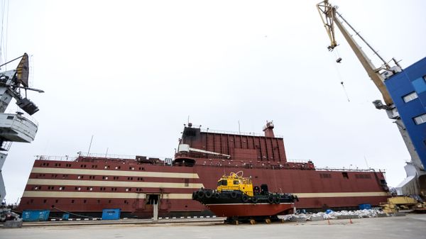 World's first floating nuclear power plant (NPP) Akademik Lomonosov - Sputnik International