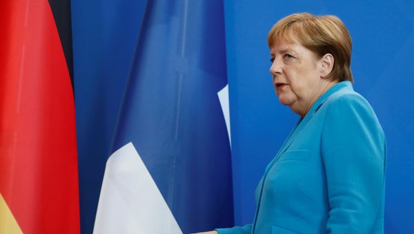 German Chancellor Angela Merkel leaves after a news conference with Finland's new Social Democrat Prime Minister Antti Rinne, at the Chancellery in Berlin, Germany, July 10, 2019 German Chancellor Angela Merkel leaves after a news conference with Finland's new Social Democrat Prime Minister Antti Rinne, at the Chancellery in Berlin, Germany, July 10, 2019 - Sputnik International