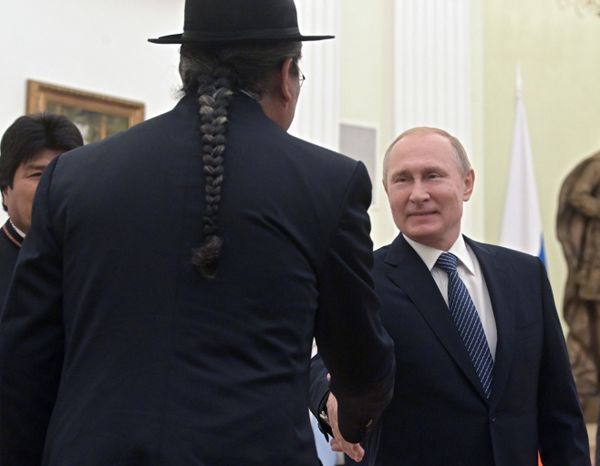 President of Russia Vladimir Putin during a meeting with Bolivian President Evo Morales - Sputnik International