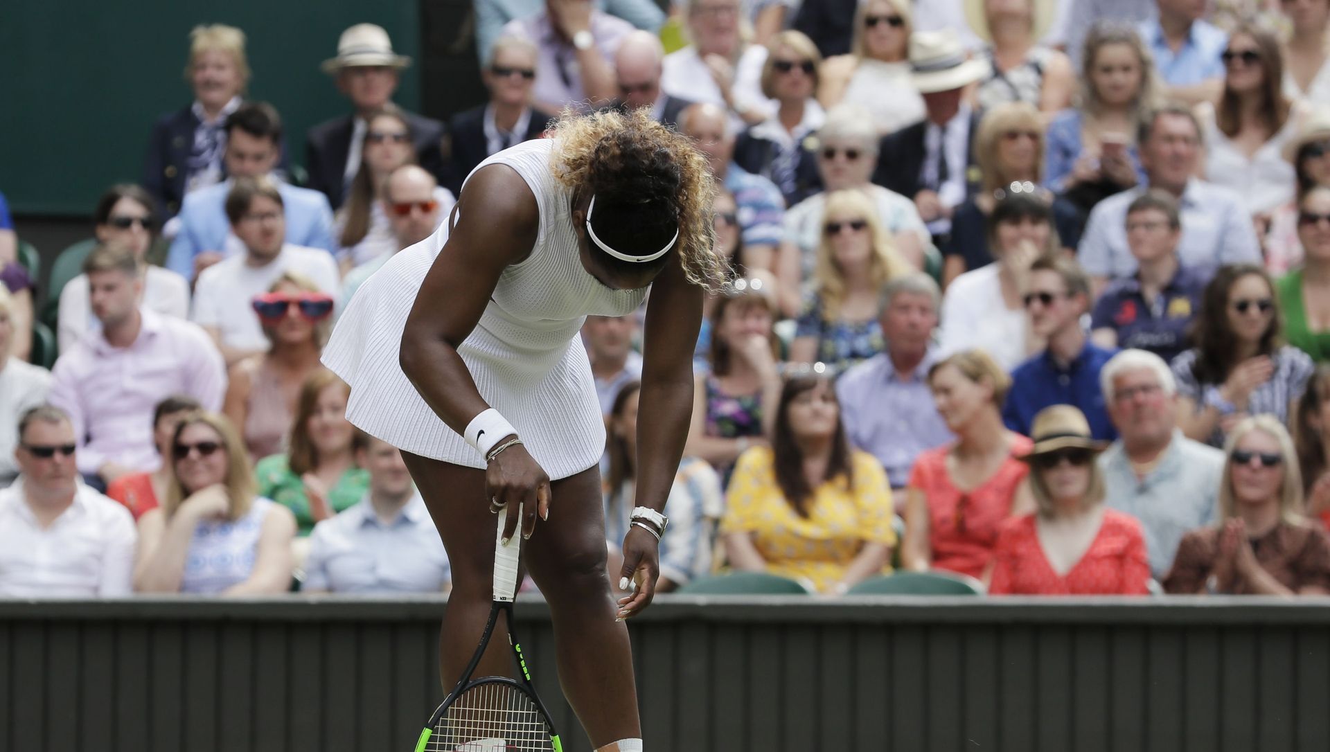 United States' Serena Williams is dejected after losing a point during the women's singles final match against Romania's Simona Halep on day twelve of the Wimbledon Tennis Championships in London, Saturday, July 13, 2019. United States' Serena Williams is dejected after losing a point during the women's singles final match against Romania's Simona Halep on day twelve of the Wimbledon Tennis Championships in London, Saturday, July 13, 2019. - Sputnik International, 1920, 18.02.2021