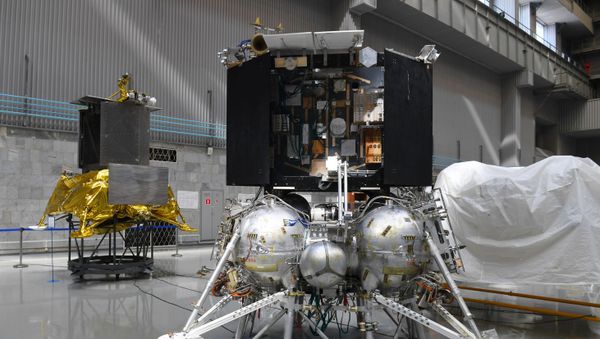 Spektr-RG at assembly plant before delivery to Baikonur - Sputnik International