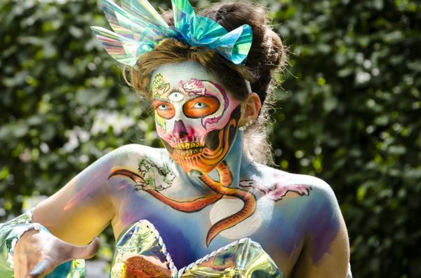 A model at the 2019 World Bodypainting Festival. A model at the 2019 World Bodypainting Festival. - Sputnik International