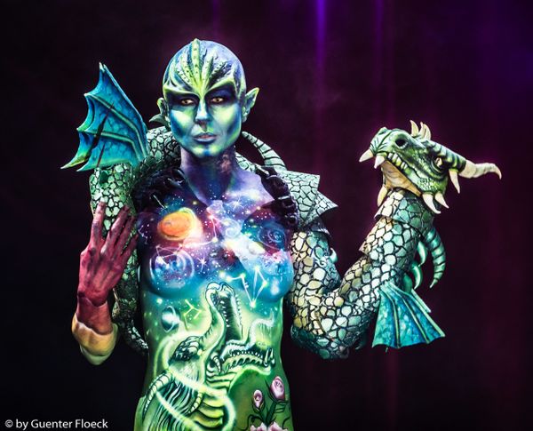 A model at the 2019 World Bodypainting Festival. A model at the 2019 World Bodypainting Festival. - Sputnik International
