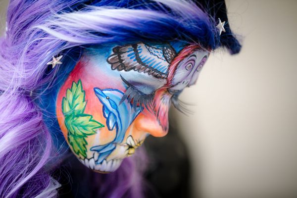 A model at the 2019 World Bodypainting Festival. A model at the 2019 World Bodypainting Festival. - Sputnik International