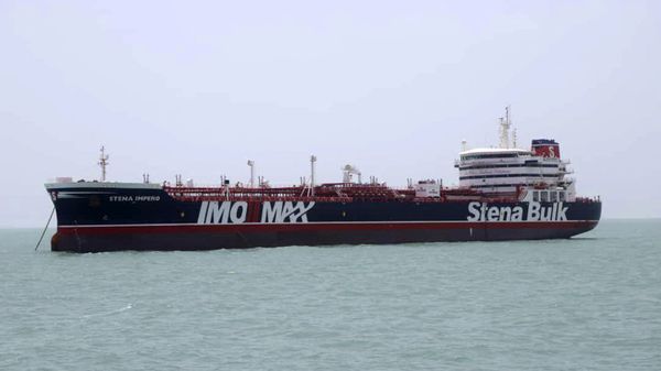A British-flagged oil tanker Stena Impero which was seized by the Iran's Revolutionary Guard on Friday is photographed in the Iranian port of Bandar Abbas, Saturday, July 20, 2019. - Sputnik International