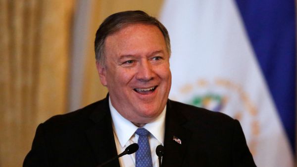U.S. Secretary of State Mike Pompeo speaks at a joint news conference with President of El Salvador Nayib Bukele at the Presidential House in San Salvador, El Salvador, July 21, 2019. - Sputnik International