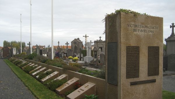 Memorial for the 86 men killed in Ascq massacre on 1 April 1944 in Ascq, France, by the Waffen-SS during the Second World War. - Sputnik International