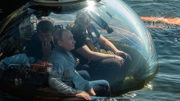 Putin Dives Down to See Sch-308 Sub Sunk During World War II - Sputnik International