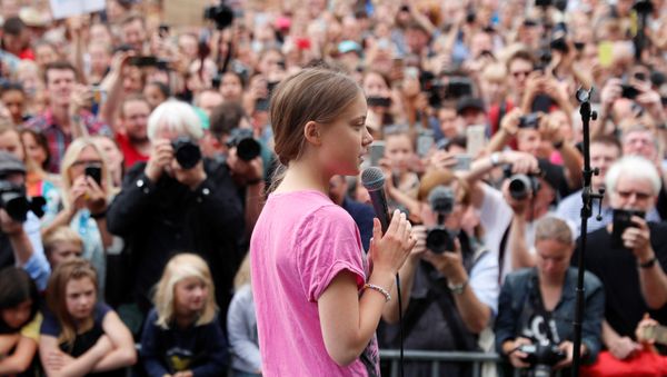 Swedish environmental activist Greta Thunberg  - Sputnik International