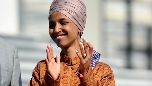 Rep. Ilhan Omar (D-MN) attends a press event on the first 200 days of the 116th Congress at the U.S. Capitol in Washington, U.S., July 25, 2019 - Sputnik International