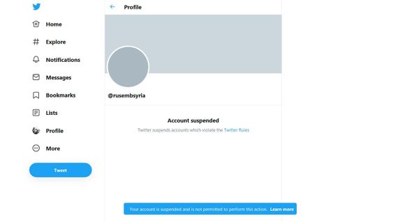 Moscow Slams Twitter's Move to Suspend Russian Embassy in Syria's Account as Act of Censorship  - Sputnik International