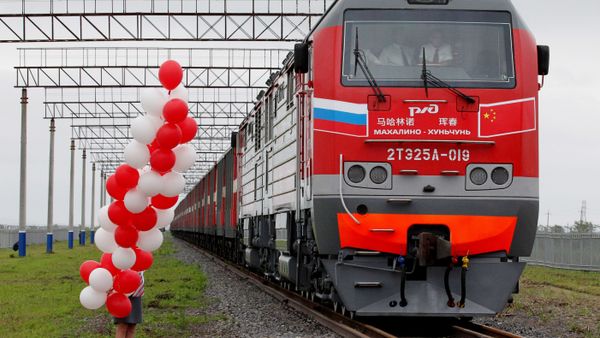 Ceremony celebrating the opening of a new border crossing between China and Russia. File photo. - Sputnik International