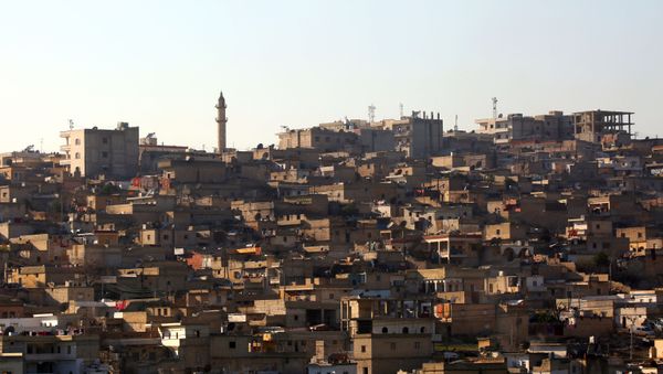 A general view shows the Syrian Kurdish enclave of Afrin on January 30, 2018 - Sputnik International