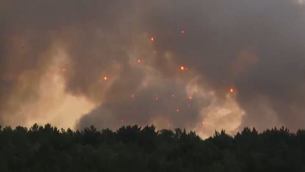 Blast at Ammo Depot in Achinsk, Russia - Sputnik International