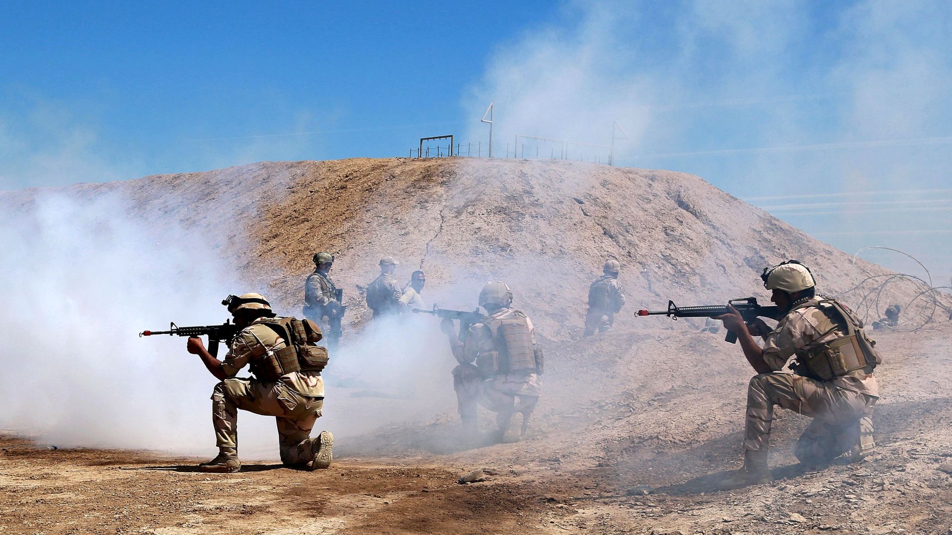 Australian and New Zealand coalition forces participate in a training mission with Iraqi army soldiers at Taji Base, north of Baghdad, Iraq, Wednesday, April 17, 2019. Australian and New Zealand coalition forces participate in a training mission with Iraqi army soldiers at Taji Base, north of Baghdad, Iraq, Wednesday, April 17, 2019. - Sputnik International, 1920, 21.02.2021