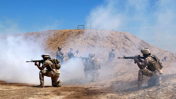 Australian and New Zealand coalition forces participate in a training mission with Iraqi army soldiers at Taji Base, north of Baghdad, Iraq, Wednesday, April 17, 2019. Australian and New Zealand coalition forces participate in a training mission with Iraqi army soldiers at Taji Base, north of Baghdad, Iraq, Wednesday, April 17, 2019. - Sputnik International