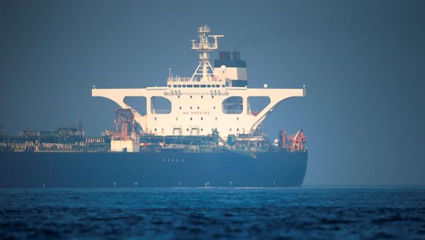 Iranian oil tanker Grace 1 sits anchored awaiting a court ruling on whether it can be freed after it was seized in July by British Royal Marines off the coast of the British Mediterranean territory, in the Strait of Gibraltar, southern Spain, August 15, 2019.  - Sputnik International