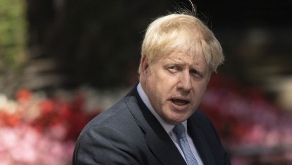 Britain's new Prime Minister Boris Johnson delivers his inaugural outside Downing Street, in London, Great Britain. Britain's new Prime Minister Boris Johnson delivers his inaugural outside Downing Street, in London, Great Britain. - Sputnik International