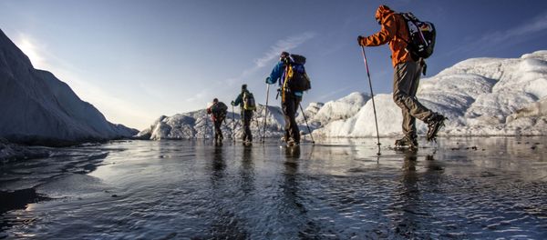 Petr Kraus and friends walk on the Ice Cap in Greenland Petr Kraus and friends walk on the Ice Cap in Greenland - Sputnik International