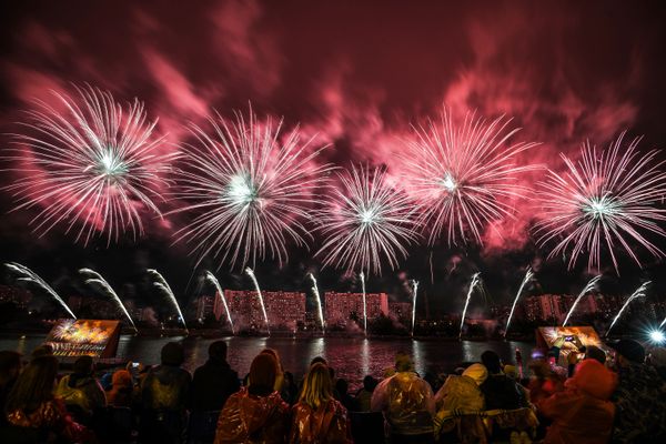 A salute show during the 'Rostech' international festival of fireworks in Moscow. - Sputnik International