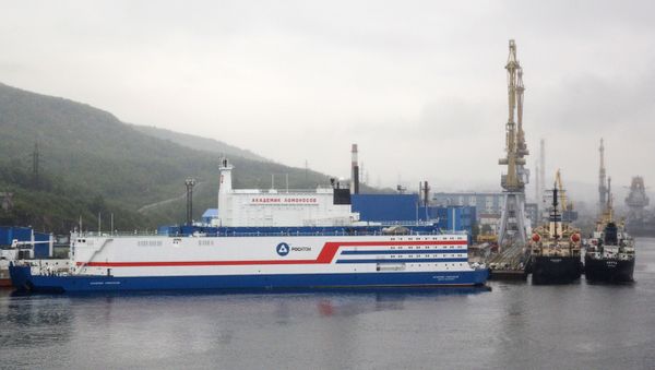 The world's first industrial floating nuclear power unit Akademik Lomonosov - Sputnik International