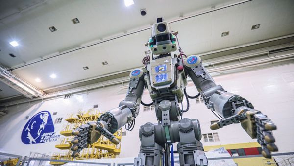 Preparation of Skybot F-850 (Robot Fedor) for the flight to ISS at the Baikonur Cosmodrome - Sputnik International