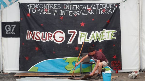 Opponents of the Biarritz G7 Summit attend a counter-summit organised by alter-globalisation activists, labour unions and other left-wing groups in Hendaye, France, 23 August 2019. Opponents of the Biarritz G7 Summit attend a counter-summit organised by alter-globalisation activists, labour unions and other left-wing groups in Hendaye, France, 23 August 2019. - Sputnik International