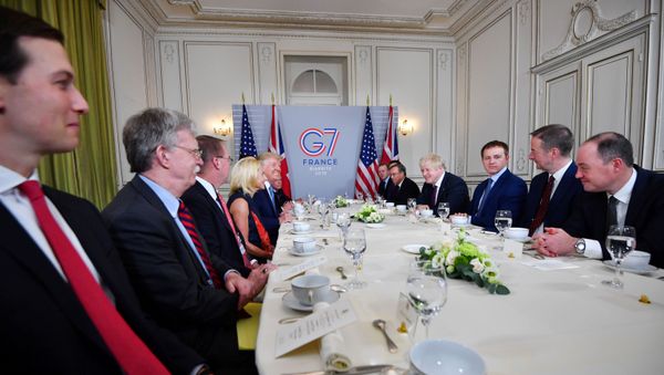US President Donald Trump and Britain's Prime Minister Boris Johnson  - Sputnik International