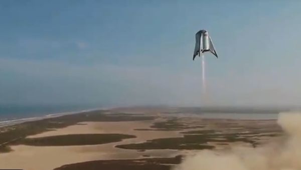SpaceX Starhopper vehicle conducts 150 meter test - Sputnik International