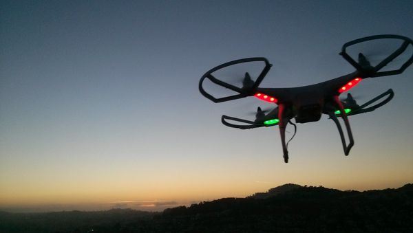 Drone landing at sunset - Sputnik International