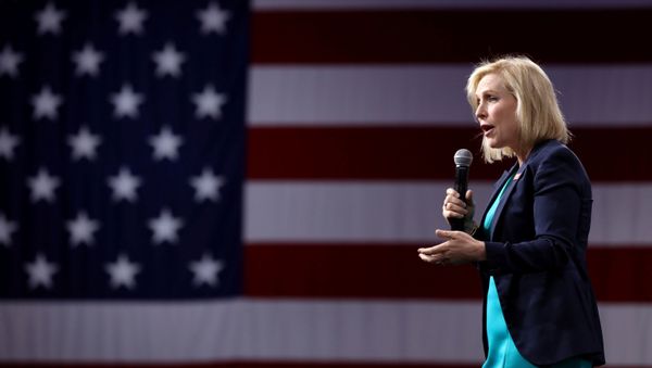 2020 Democratic U.S. presidential candidate and U.S. Senator Kirsten Gillibrand speaks during the Presidential Gun Sense Forum in Des Moines, Iowa, U.S., August 10, 2019.  - Sputnik International