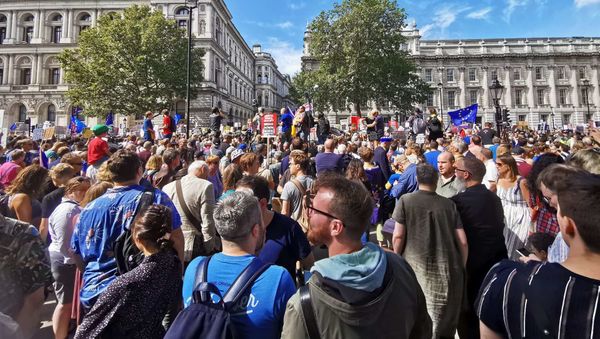‘Stop The Coup, Defend Democracy’ protest in London - Sputnik International
