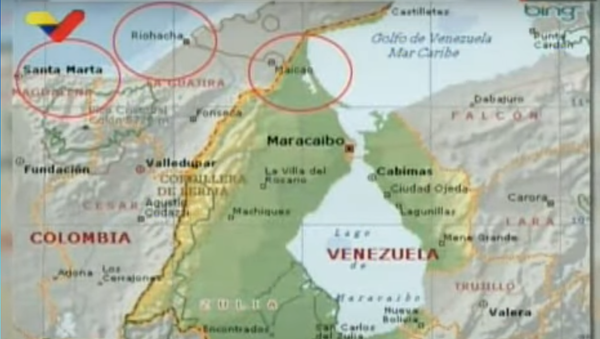 Three alleged paramilitary training camps along the border in Colombia showed by Venezuelan Communication Minister Jorge Rodriguez on 31 August 2019 - Sputnik International