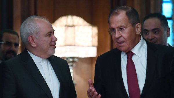 Russian Foreign Minister Sergei Lavrov (right) and Foreign Minister of the Islamic Republic of Iran Muhammad Javad Zarif during a meeting in Moscow - Sputnik International