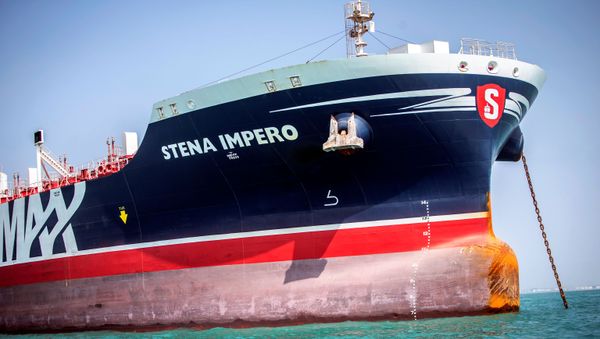 Stena Impero, a British-flagged vessel owned by Stena Bulk, is seen at undisclosed place off the coast of Bandar Abbas, Iran August 22, 2019 - Sputnik International