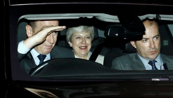 Britain's former Prime Minister Theresa May leaves the Houses of the Parliament in London, Britain, September 3, 2019 - Sputnik International