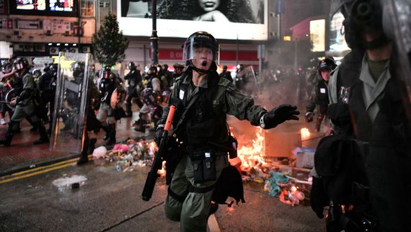 Protests in the Causeway Bay area of Hong Kong on August 31, 2019 - Sputnik International