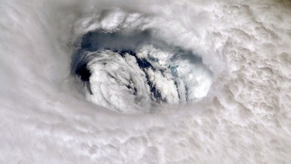 Photograph of Hurricane Dorian made by astronaut Nick Hague aboard the International Space Station on 2 September 2019 - Sputnik International