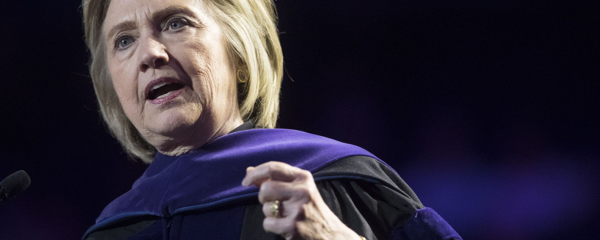 In this Wednesday, May 29, 2019 file photo, former Secretary of State Hillary Clinton delivers Hunter College's commencement address in New York. In this Wednesday, May 29, 2019 file photo, former Secretary of State Hillary Clinton delivers Hunter College's commencement address in New York. - Sputnik International, 1920, 11.02.2021