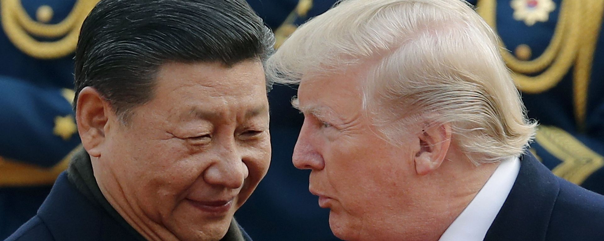 FILE - In this Nov. 9, 2017, file photo, U.S. President Donald Trump, right, chats with Chinese President Xi Jinping during a welcome ceremony at the Great Hall of the People in Beijing FILE - In this Nov. 9, 2017, file photo, U.S. President Donald Trump, right, chats with Chinese President Xi Jinping during a welcome ceremony at the Great Hall of the People in Beijing - Sputnik International, 1920, 15.10.2025