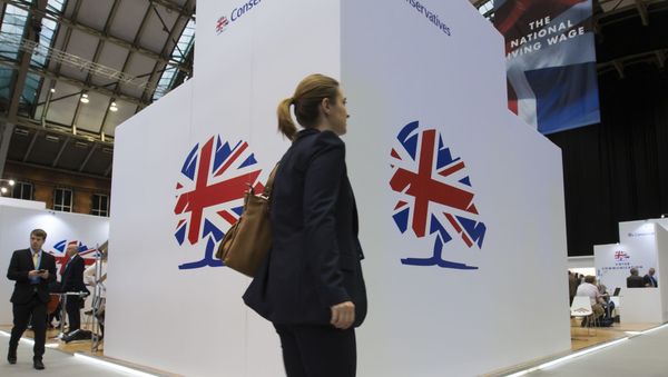 A woman at Conservative Party conference A woman at Conservative Party conference - Sputnik International