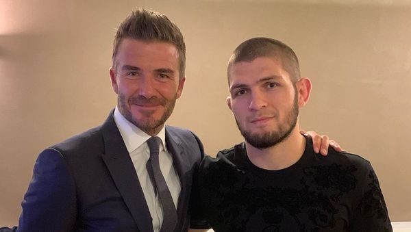 David Beckham and Khabib Nurmagomedov  - Sputnik International