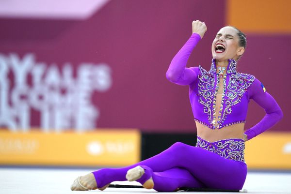 Ukrainian Vlada Nikolchenko performing at the Rhythmic Gymnastics World Championships - Sputnik International