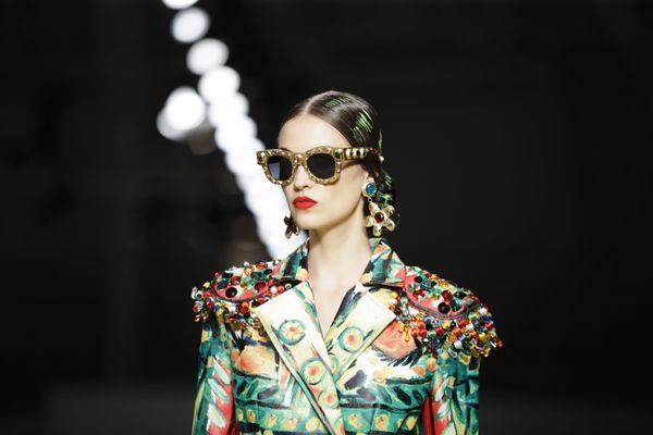 Picasso Painting Made a Reality: Extravagant Models Rock Milan Fashion Week - Sputnik International