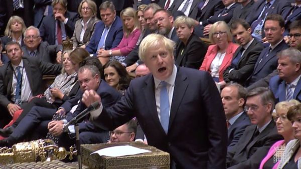 Britain's Prime Minister Boris Johnson speaks after Britain’s parliament voted on whether to hold an early general election, in Parliament in London, Britain, September 10, 2019, in this still image taken from Parliament TV footage Britain's Prime Minister Boris Johnson speaks after Britain’s parliament voted on whether to hold an early general election, in Parliament in London, Britain, September 10, 2019, in this still image taken from Parliament TV footage - Sputnik International