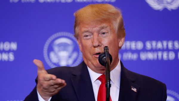 US President Donald Trump addresses a news conference on the sidelines of the 74th session of the United Nations General Assembly (UNGA) in New York City - Sputnik International